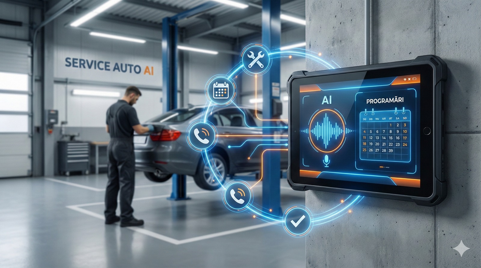 Service Auto — Agent vocal AI HelpGent